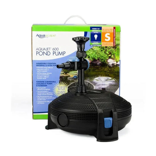 AquaJet Pond Pumps kit with fountain heads for 2000 gallon ponds and integrated diverter valve