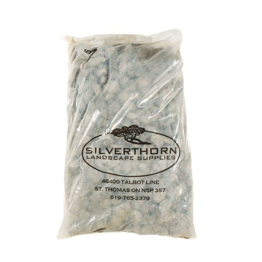 1-inch crushed black granite with pink and white highlights for garden and pathways