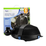 AquaForce asynchronous pump with solids-handling feature and protective pre-filter cage for ponds