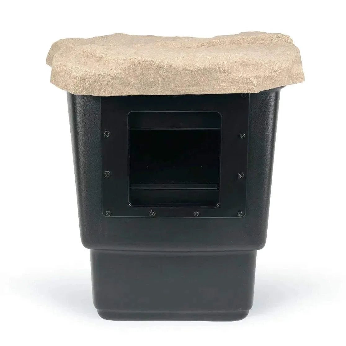 Aquascape Skimmer Filters removing leaves and debris from pond surface for improved water quality