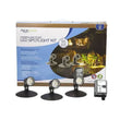 3-Light Spotlight Kit with 3 LED lights, 6W each, 12V transformer with photocell and timer for outdoor use