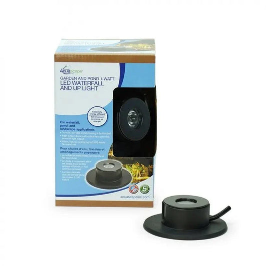 Warm white LED waterfall light with durable metal housing and long-lasting bulb