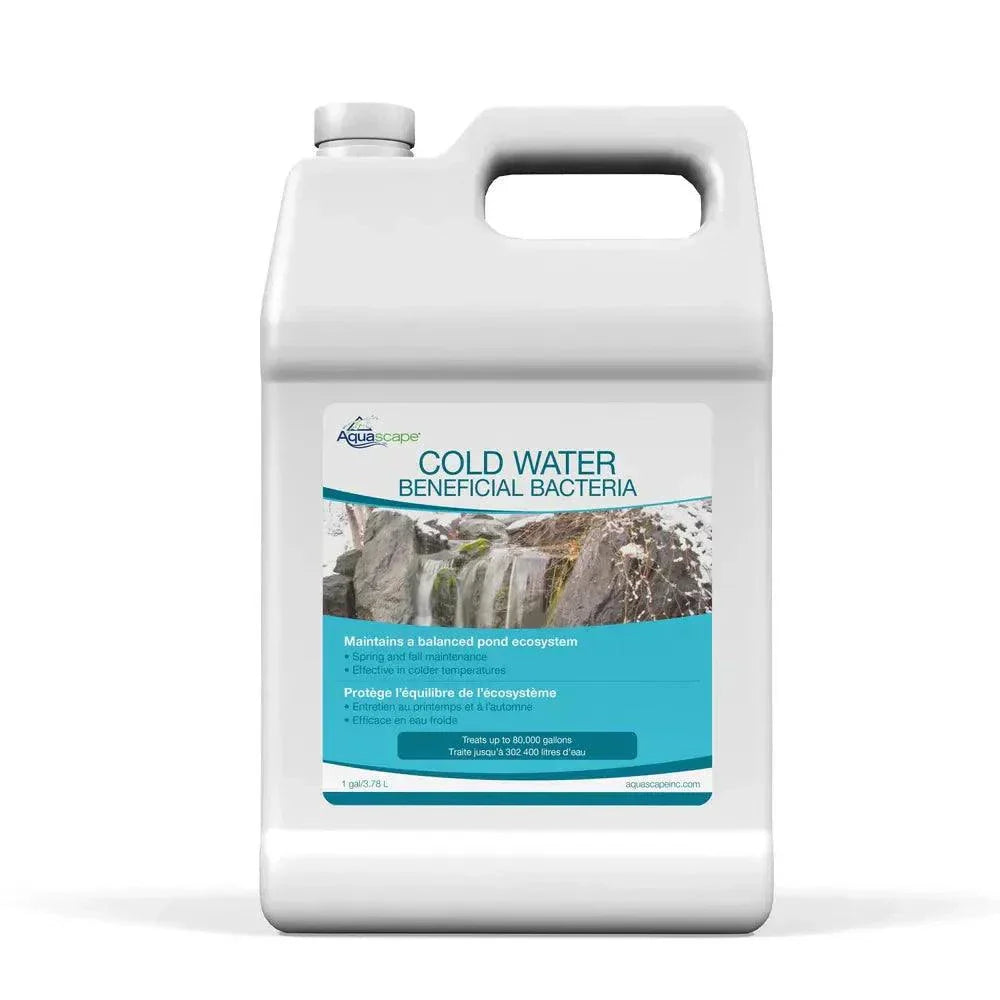 Cold Water Beneficial Bacteria liquid reduces ammonia and organic debris, safe for fish and plants
