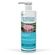 Bottle of beneficial bacteria for ponds reducing sludge and improving water quality