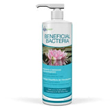 Bottle of beneficial bacteria for ponds reducing sludge and improving water quality