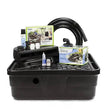 DIY backyard pondless waterfall landscape fountain kit with spillway, AquaBasin, pump, and installation guide for small gardens