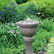 Dragonfly Fountainette garden water feature on patio with detailed design and soothing sound
