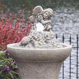 Fairy Fountainette mini garden fountain with gentle water flow and charming design