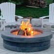 Grand Fire Pit with six building stones and modern design for backyard gatherings