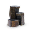 Keyed Basalt Columns with vertical lines and natural texture for garden and architectural use