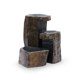 Keyed Basalt Columns with vertical lines and natural texture for garden and architectural use