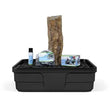 30-inch Mongolian Basalt Column Landscape Fountain Kit with pump, tubing, and basin