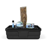 30-inch Mongolian Basalt Column Landscape Fountain Kit with pump, tubing, and basin