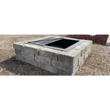 Brussels Dimensional Wallstone fire pit with 36-piece stone set, 44-inch diameter, 12-inch height