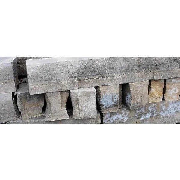 Buff Grey Sawn Ledgerock natural stone for garden edging and walls in uniform buff and grey colors