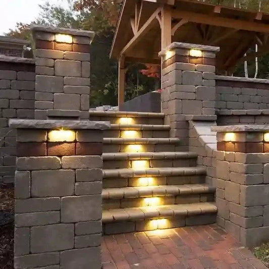 Brussel Dimensional Pillar 3 and 4 feet high stone pillar options in Midnight Charcoal and natural colors