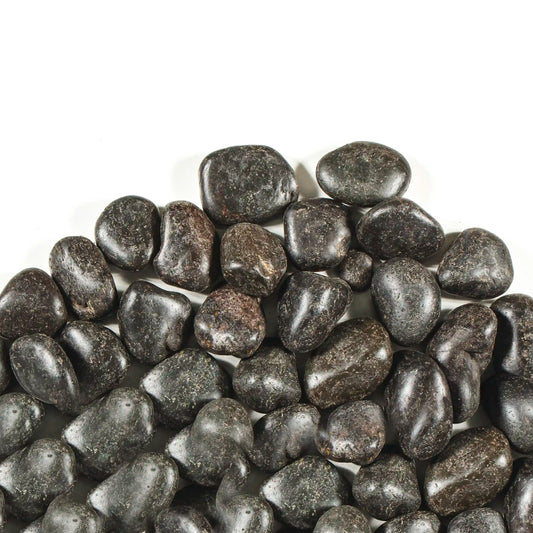 Ornate Black Pebbles - Polished