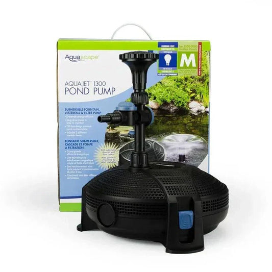 AquaJet Pond Pumps with three fountain heads and diverter valve for ponds up to 2,000 gallons