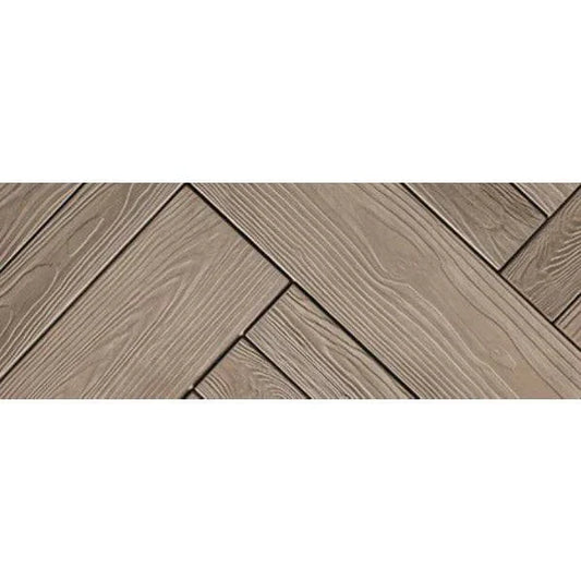 Borealis Slab wood-look outdoor concrete patio flooring in three colors