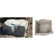 Lightweight hollow chisel stone with natural armor stone look in buff, ebony, and granite colors for easy installation