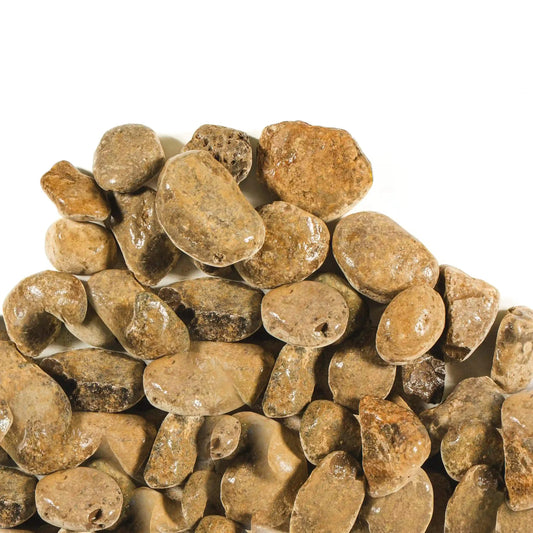 Medium River Rock decorative natural stones in buff and grey tones for landscaping