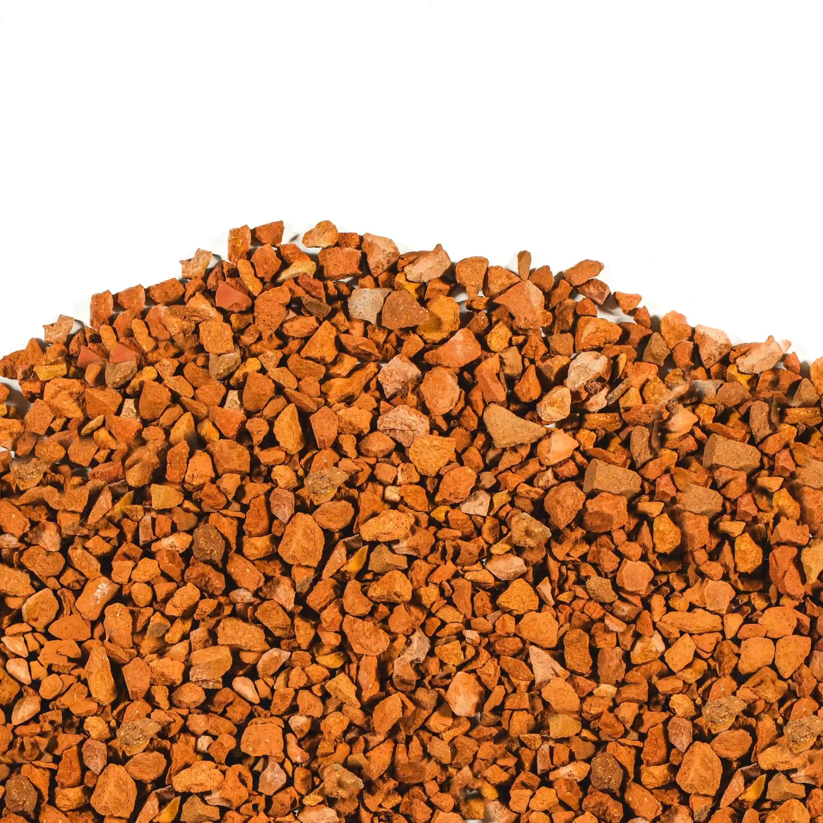 Crushed Red Brick 3/4 inch decorative stone for pathways and garden beds