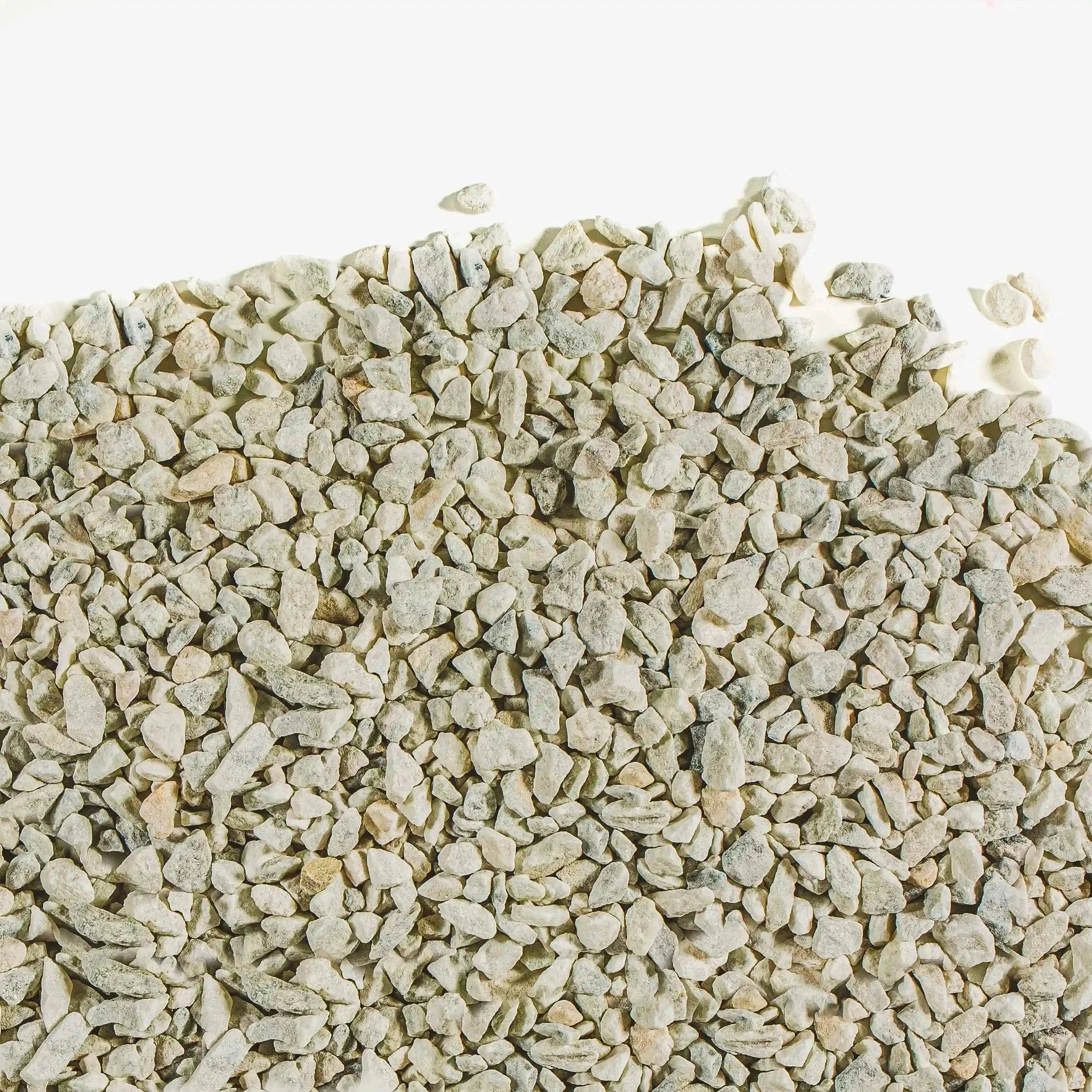 White Marble Decorative Stone crushed calcite stones brightening garden beds and pathways