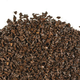 Bagged brown rubber mulch made from recycled rubber, eco-friendly and long-lasting ground cover for gardens and playgrounds