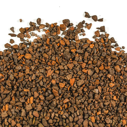 Bag of Espresso Nuggets Decorative Stone with rich brown tones for landscaping