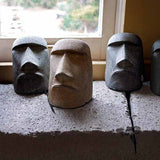 Rapa Nui Small Sculpture inspired by Easter Island figures for outdoor decor