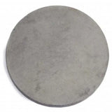 Round stepping stones with textured and smooth surfaces