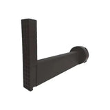Wall Drain Pro black insert connecting to 4-inch drain tile behind retaining wall blocks to prevent water buildup